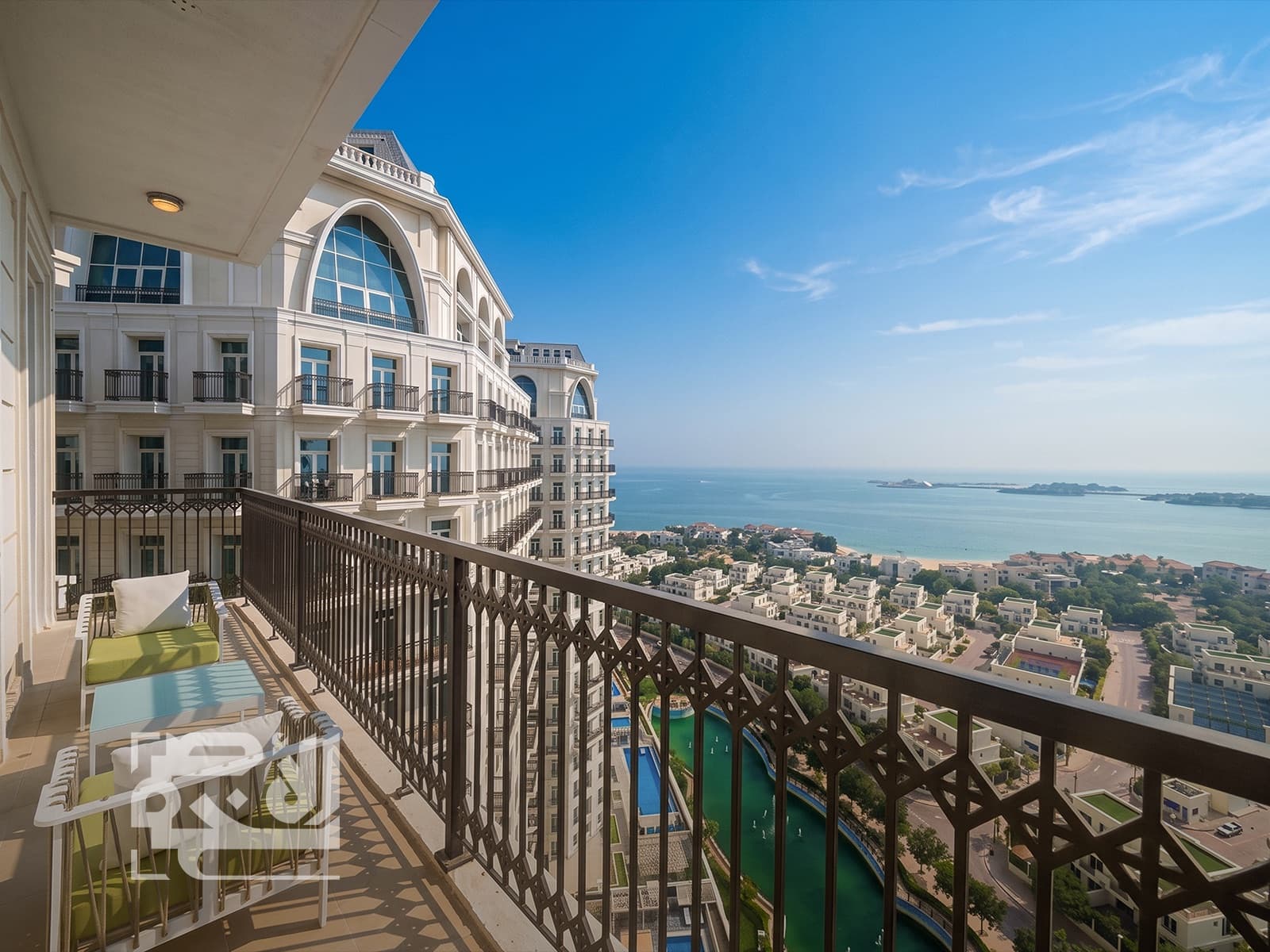 Floresta Gardens balcony overlooking The Pearl
